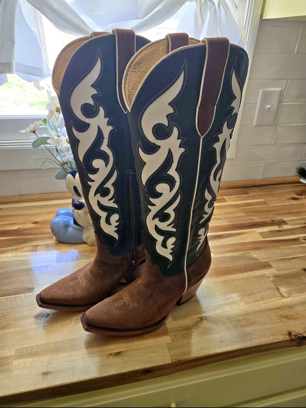 Elvira Stretchfit Turquoise Boots